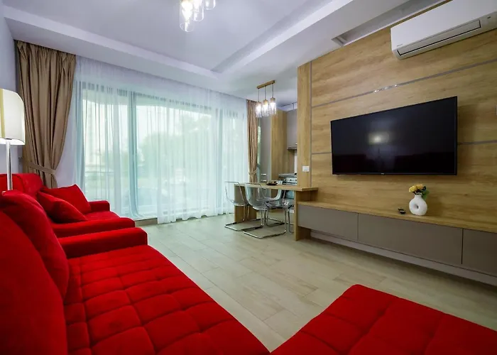 Red Luxury Apartment Lake On